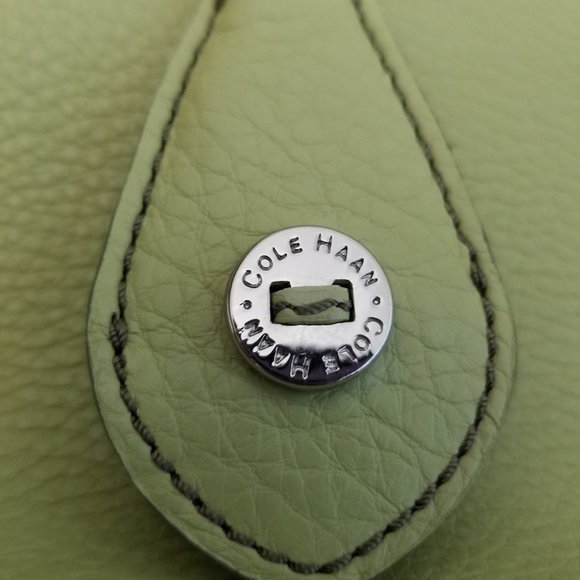 Vintage Cole Haan Village Leather Shoulder Handle Frame Y2K Small Mini Bag - Picture 5 of 13